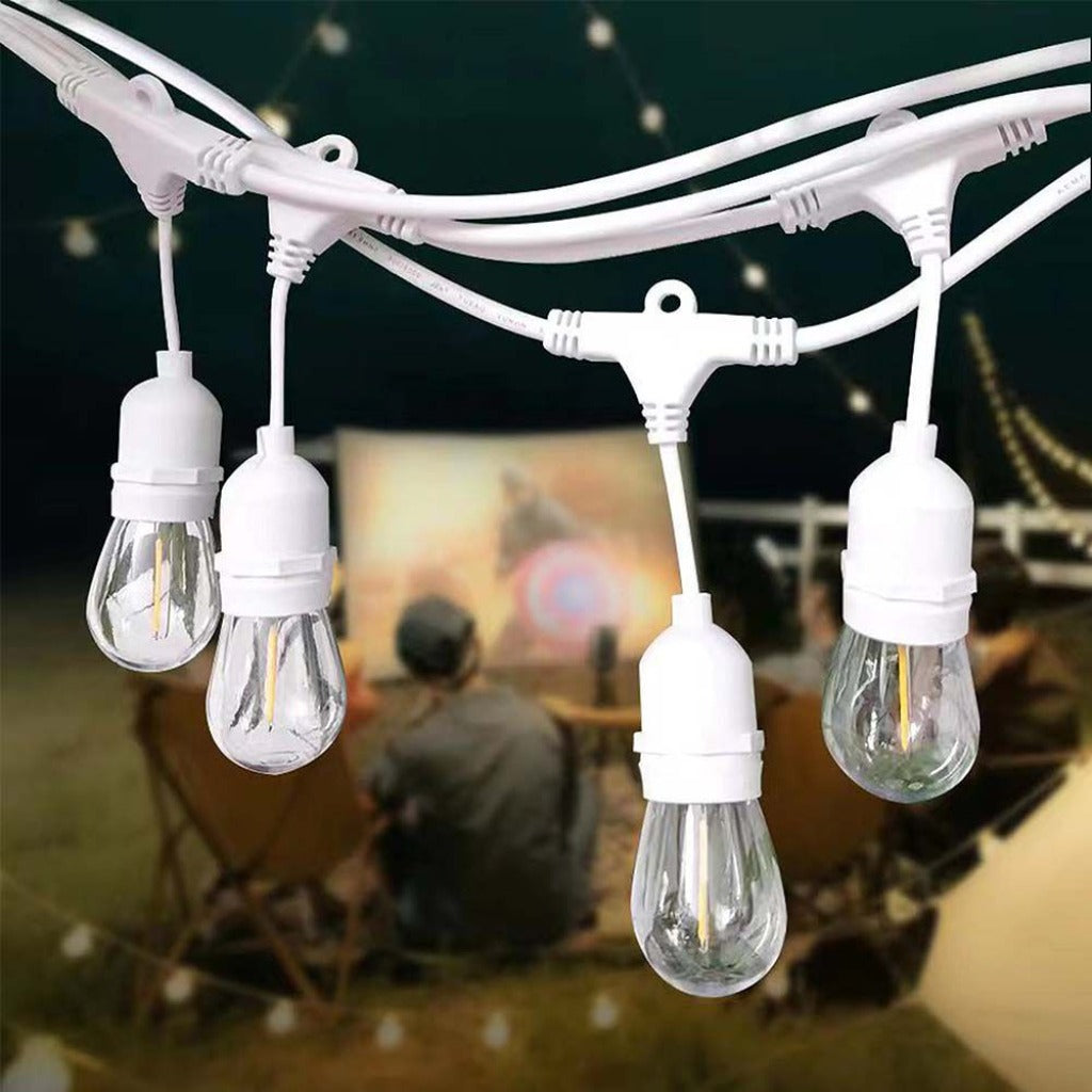 Led prikkabel Lichtsnoer - WIT - 15 meter - IP65 Waterdicht - 220 Volt Led prikkabel Lichtsnoer - WIT - 15 meter - IP65 Waterdicht - 220 Volt